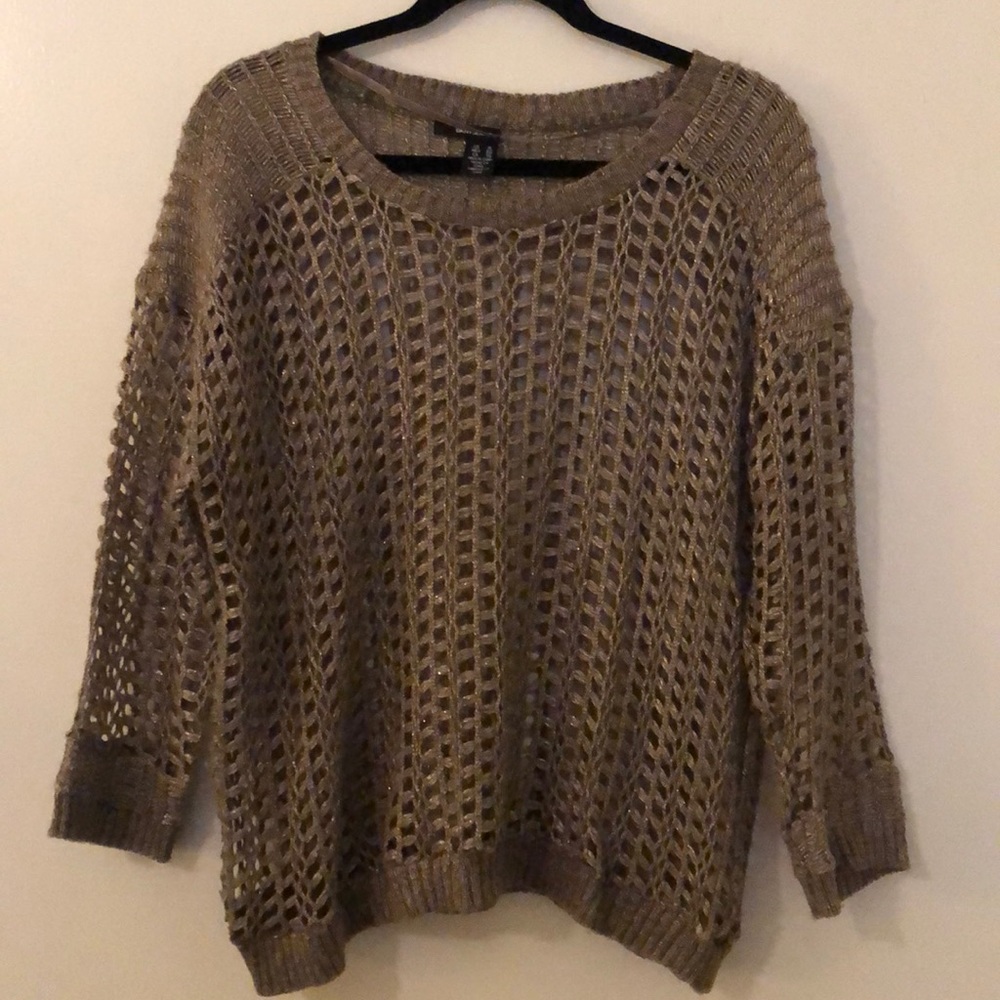 DKNY Gold Shimmer Sweater ✨